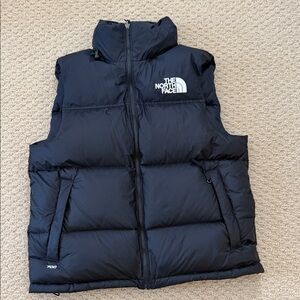 The North Face Nupste retro black down 700 vest medium